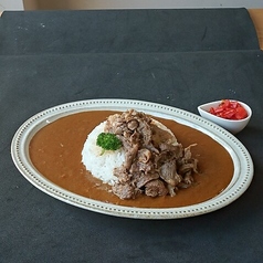幸の羽カレー+近江牛牛すじ煮込み