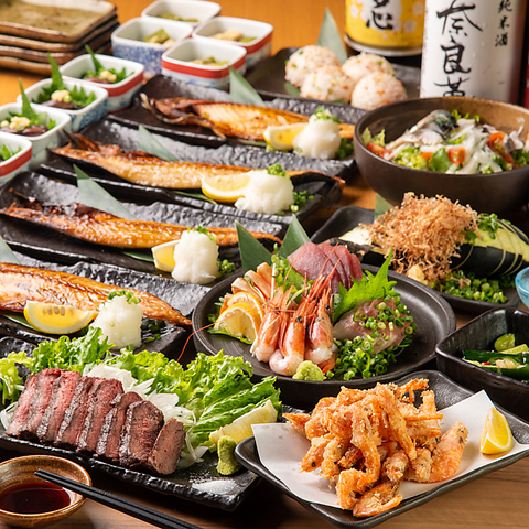 日本の伝統食である干物を楽しめる居酒屋！各種宴会にぴったりなコースをご用意♪