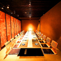 大宴会も個室で対応可♪