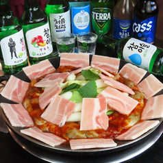 イイダコ(チュクミ)と豚肉は相性抜群◎の写真