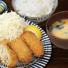 【魚フライ定食】大粒！カキフライ定食　3個