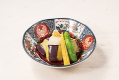 丸茄子の揚げ出し