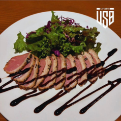 鴨のパストラミ バルサミコ酢