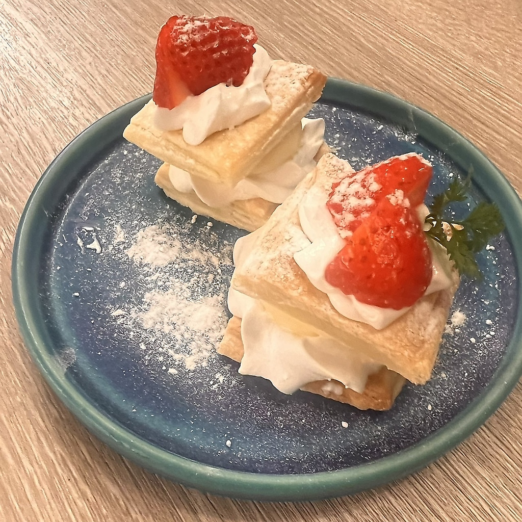 新メニューのミルフィーユ