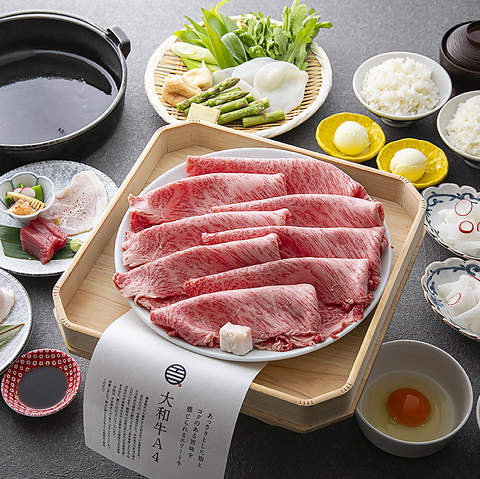 近鉄奈良駅徒歩1分！奈良が誇るA4黒毛和牛「大和牛」を奈良スター食材とともに堪能。