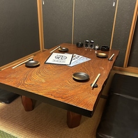 ゆったりとプライベートに過ごせる個室席