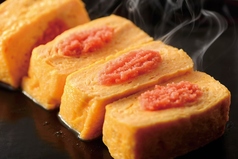 博多名物、ふわとろ明太だし巻き玉子で至福の一口。