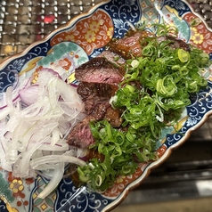 牛ハラミの炭火焼　ネギまみれ