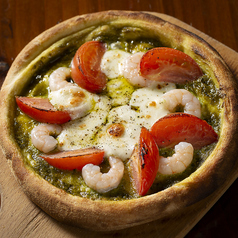 海老とトマトのジェノベーゼピザ