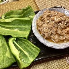パリパリ肉味噌ピーマン