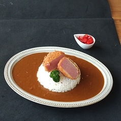 幸の羽カレー+厚切りハムカツ