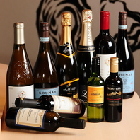 串揚げと相性の良いワイン・日本酒をご用意◎
