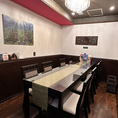 【コース料理向けダイニングルーム　限定1部屋　～6名様まで】途中で通常カラオケルームにご移動も可能です。