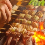 本格炭火で焼き上げた串焼きは、定番から希少部位まで豊富にご用意◎旨味が口いっぱいに広がります♪