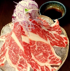 極上馬肉“さくら”の薄造り