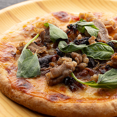牛しぐれバジルのマルゲリータPizza