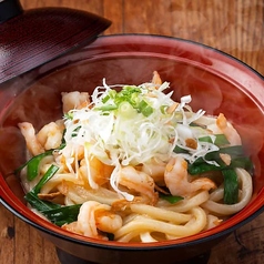 香り抜群!海老焼きうどん