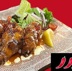 レッドホットのチキンウィング