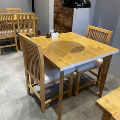 プライベートで利用しやすい2名席♪