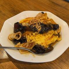 豚肉とキクラゲの玉子炒め