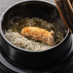しらすと明太子の昆布しめ釜飯