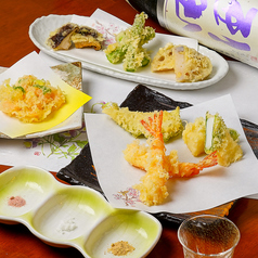 日本酒と肴 旬彩 天ぷら くきにのコース写真