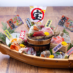 かっこ自慢の刺身盛り合わせ【福禄寿】10種×3貫盛り