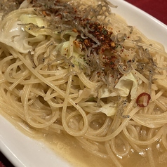 ◆しらすとキャベツのペペロンチーノ