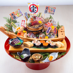 かっこ自慢の刺身盛り合わせ【恵比寿】