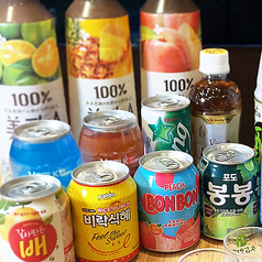 韓国ソフトドリンクも充実！