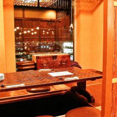 掘りごたつ式　夜景個室