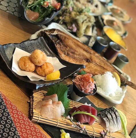 コースご予約で錫(すず)で飲む地酒が飲み放題☆特別感を感じて。