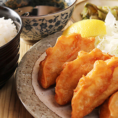 餃子の唐揚げ定食