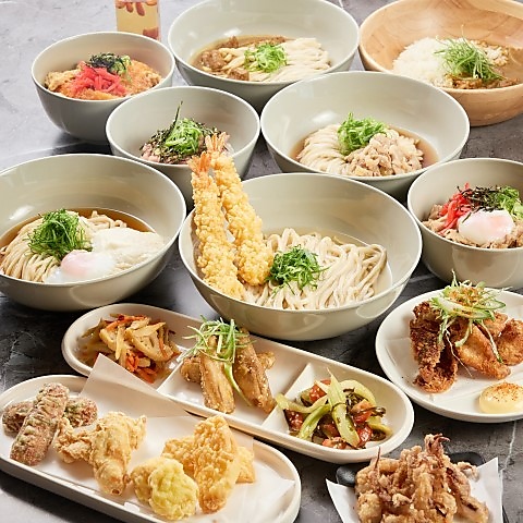 本格うどんはとてもリーズナブル！夜はカラオケやダーツで二次会に最適！〆にも好評！