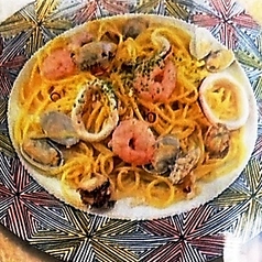 漁師風 魚介たっぷりのペペロンチーノ
