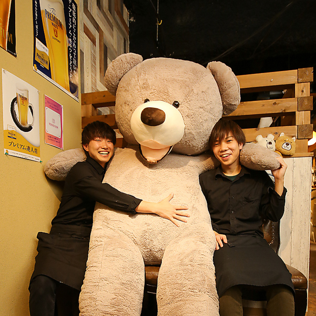 大きなくまがお出迎え♪