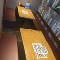 「グループでのご宴会や飲み会に最適なボックスタイプのテーブル席です。周りを気にせずお楽しみいただけます。」