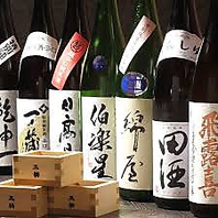 お寿司の合うお酒を各種取りそろえております。