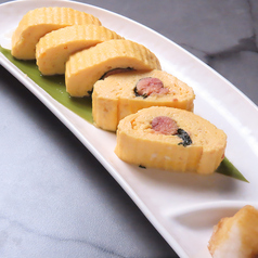 大葉と明太子のだし巻き卵