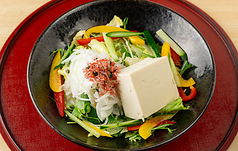 梅じゃこの豆腐サラダ