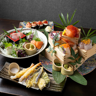 料理人のこだわり、創作海鮮料理