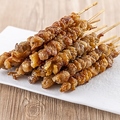 料理メニュー写真&nbsp;博多名物ぐるぐる鶏皮串