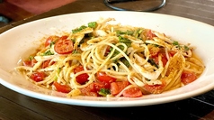 カラスミと桜海老、フレッシュトマトのスパゲッティ Spaghetti white shrimp