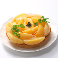 桃のタルト