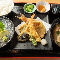 天ぷらミニお造り御膳