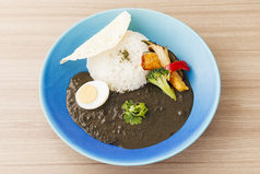 南インドの黒胡麻チキンカレーライス