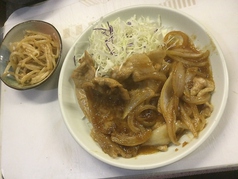 定番メニュー　豚のしょうが焼き