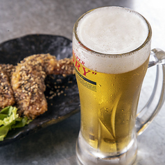 当店オリジナルの手羽先は、生ビールとの相性抜群です☆
