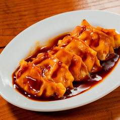 黒酢餡かけ揚げ餃子