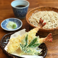 海老天ざる蕎麦